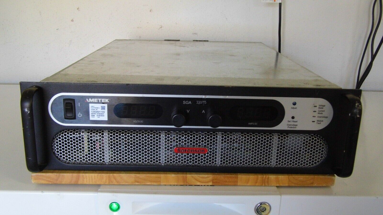 SGA330X15C-0AAA 5KW 0-330VDC 0-15A SORENSEN NIST calibrated 5/18/21 SGA330X15C-0AAA 5KW 0-330VDC 0-15A SORENSEN NIST calibrated 5/18/21